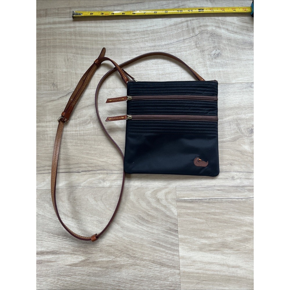 Dooney &‎ Bourke Navy Nylon Crossbody Small Mini Shoulder Bag Adjustable Strap
